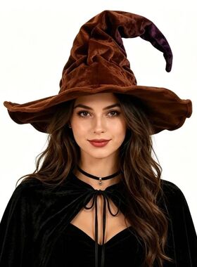 Party Props Large Wide Brim Witch Hat Tall Pointed Cone Top