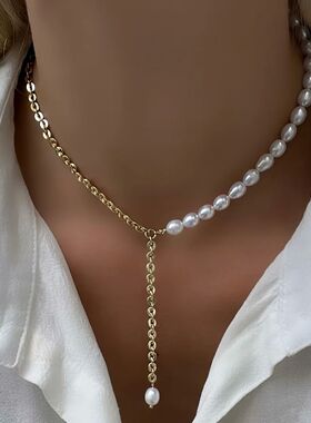 New Irregular Choker Vintage Tassels Zircon Heart Pendant Ne