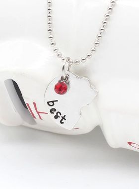 Best Friend 4 Piece Necklace Women Jewelry  BFF Friendship P