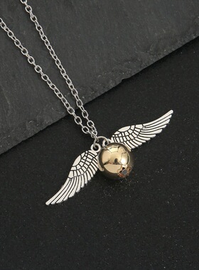 Deathly Hint Snitch Gold Necklace Snitch Necklace