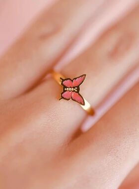 10mm Anxiety Rings For Women Y2k Jewelry Rings Butterfly Dai