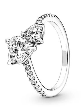 Original 925 Sterling Silver Rings For Women Crown Love Hear