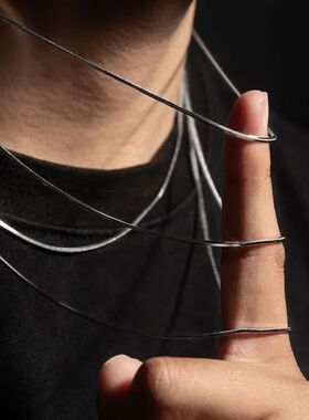 1Pcs Punk Hip-hop Snake Link Chain 925 Necklace for Men Wome