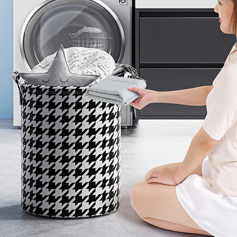 Foldable Laundry Basket Storage Bucket Clothes Organizer Bat - 图2