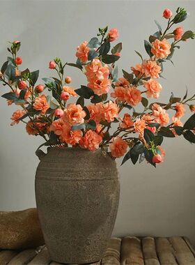 New Camellia Branch Artificial Flowers Christmas Home Decora