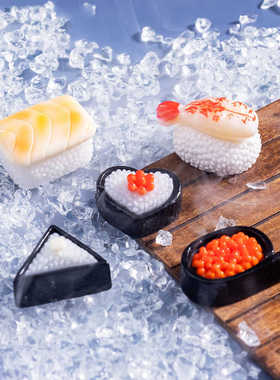 微景观简约现代创意迷你寿司系列仿真食玩 DIY装饰品微缩场景摆件