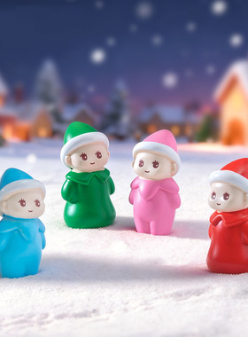 微景观树脂工艺品创意圣诞变装娃娃萌粒公仔 DIY装饰品迷你小摆件