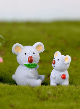 小熊卡通动物可爱风树脂工艺品