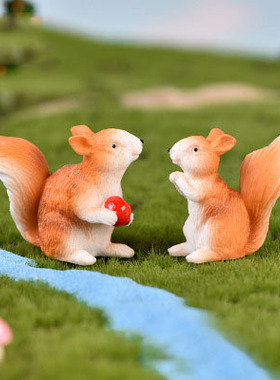 苔藓微景观可爱风松果树脂工艺品