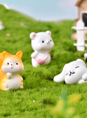 小熊可爱风卡通动物树脂工艺品