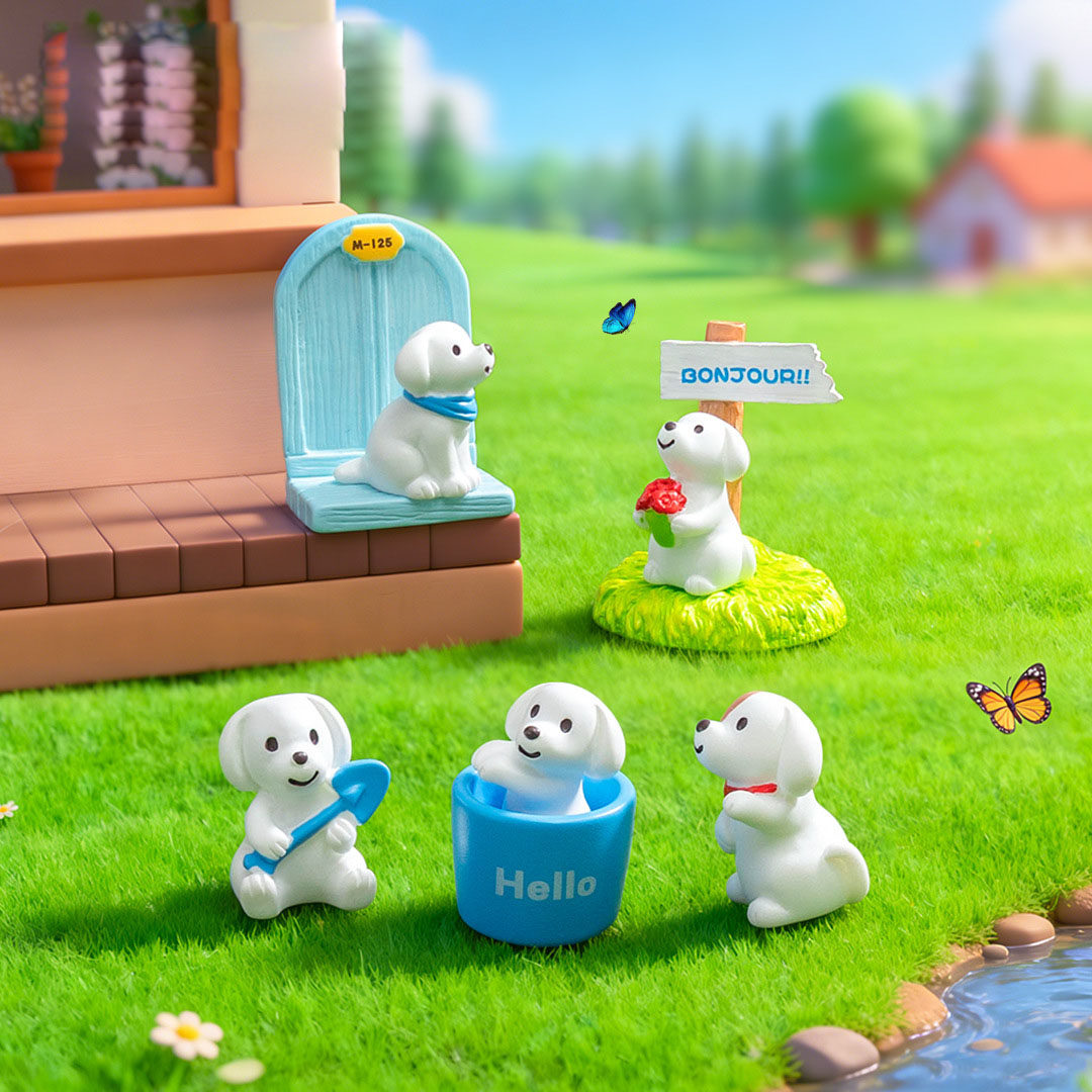 微景观创意可爱小狗指路牌木桩园艺造景 DIY装饰品迷你桌面小摆件,淘宝优惠券,粉丝福利购,淘宝优惠卷