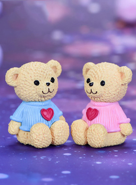 可爱风卡通动物系列塑料工艺品