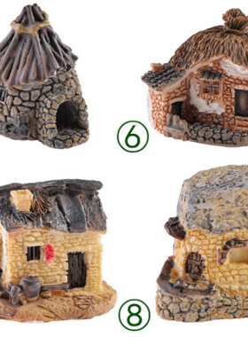 树脂装饰迷你手工造景别墅小摆件