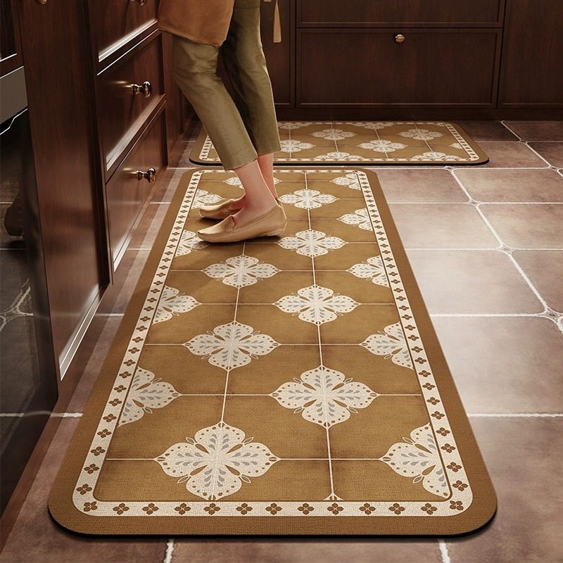长条厨房地垫硅藻泥吸水防滑脚垫新款高级感家用耐脏门口卡通地毯,淘宝优惠券,粉丝福利购,淘宝优惠卷