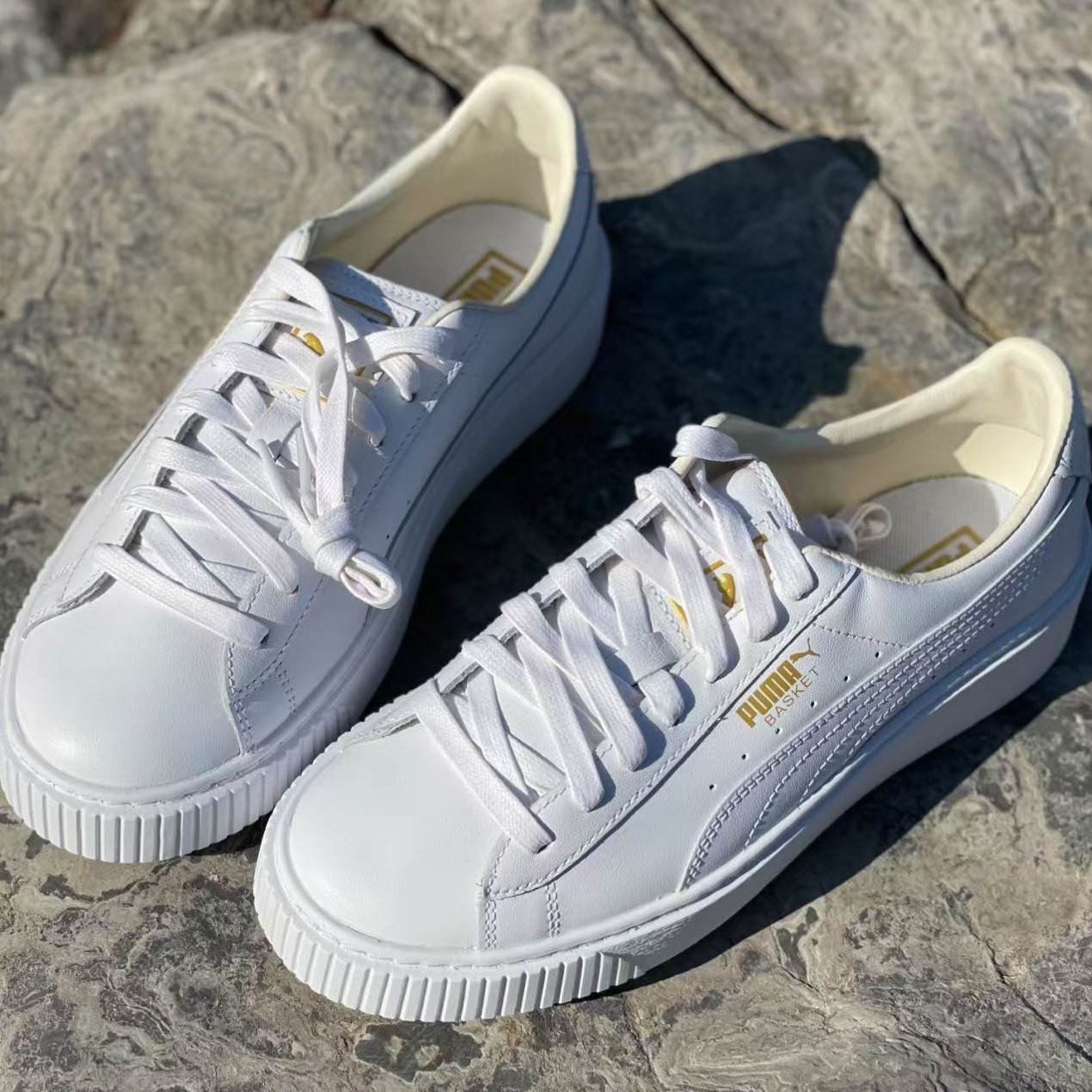 PUMA彪马  2024女款松糕鞋厚底蕾哈娜休闲鞋板鞋小白鞋 364040-04,淘宝优惠券,粉丝福利购,淘宝优惠卷