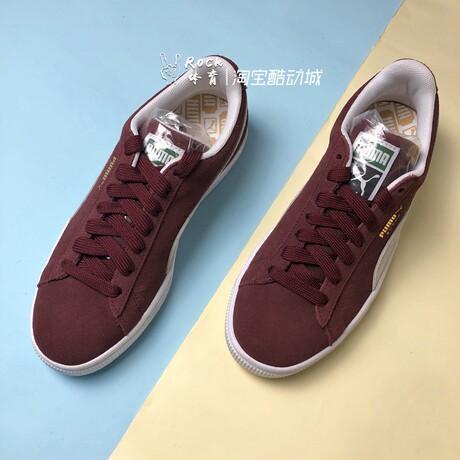 puma suede wine red