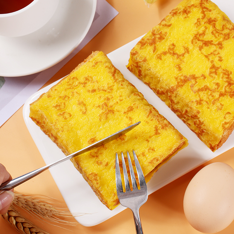 盐津铺子鲜蛋皮吐司面包500g独立小包装休闲营养早餐代餐零食品 - 图0