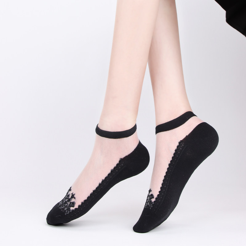 冬爱女短袜夏季浅口网红蕾丝丝袜 冬爱船袜