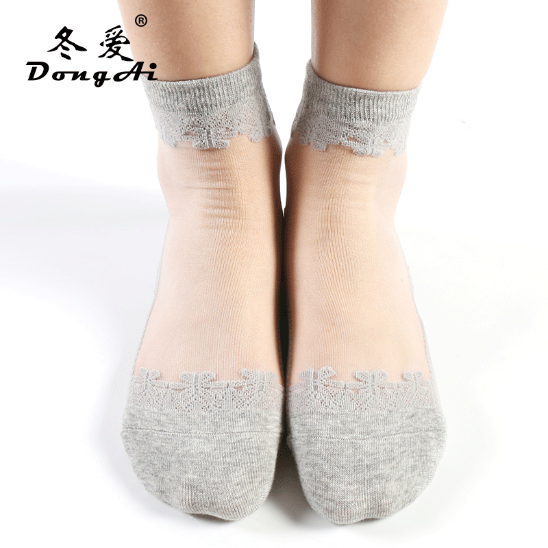 冬爱春秋透气蕾丝夏日短袜日系丝袜 冬爱短袜/打底袜/丝袜/美腿袜