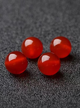 天然红玛瑙散珠子diy手工手串水晶手链项链半成品饰品配件材料7a