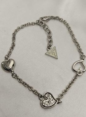 女合金欧美风爱心蝴蝶结手链百搭