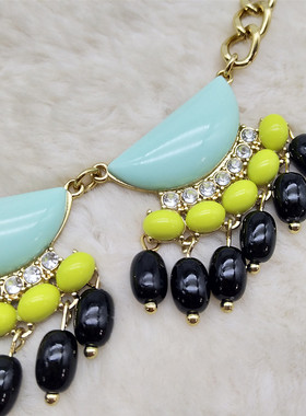 欧美饰品百搭夸张满钻宴会项链