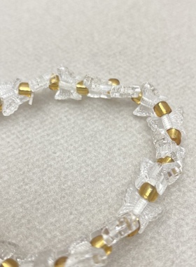 亚克力蝴蝶琉璃珠子简约手链女