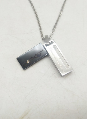 韩国钛钢不退色时尚风情侣项链