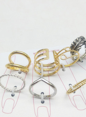 欧美饰品日韩风组合戒指