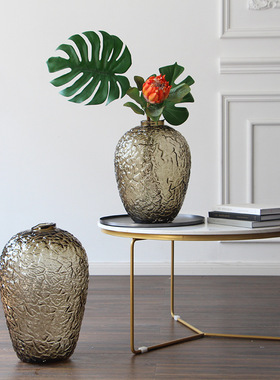 SoftHome美式乡村客厅装饰艺术花 简约现手工大号落地吊钟花瓶