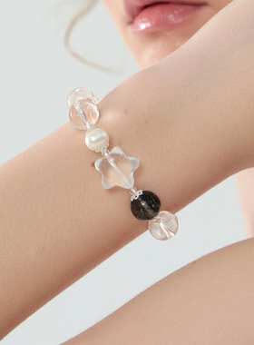 SUM汽泡·友情之石·星光系列星辰白水晶手串原创设计款礼物新品