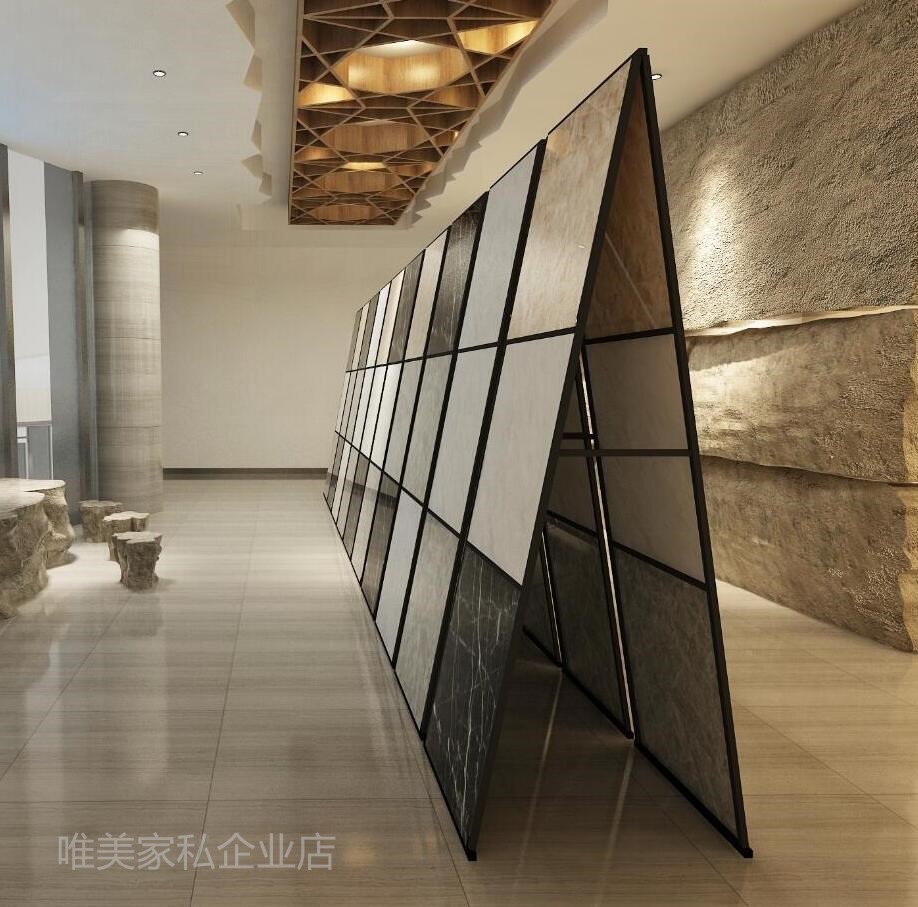 陶瓷瓷砖展架800*800木地板架子展示架多功能立式地砖展架 - 图0