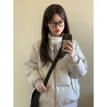 Korean teas collar cotton clothes woman winter 2023 new loose short and small sub cotton clothes jacket thickened jacket tide cards