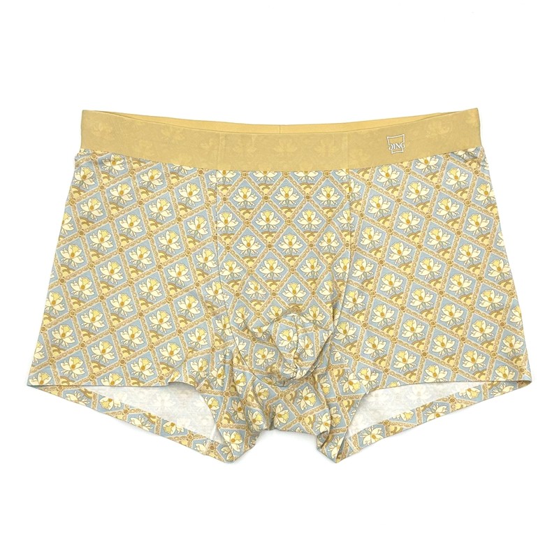 鼎尚男士内裤莫代尔印花蚕丝养护抗菌无痕中腰平角裤一条装DS4486,淘宝优惠券,粉丝福利购,淘宝优惠卷