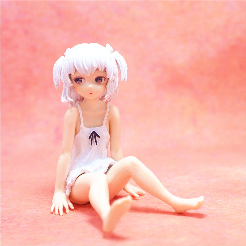 白瘦幼连衣裙真白礼物原画uc车载摆件いこね手办机箱模型可爱周边 - 图2