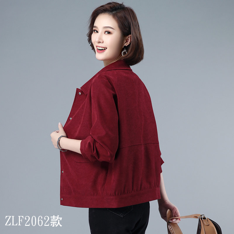 红色牛仔短款2022年春季新款夹克 原悦短外套