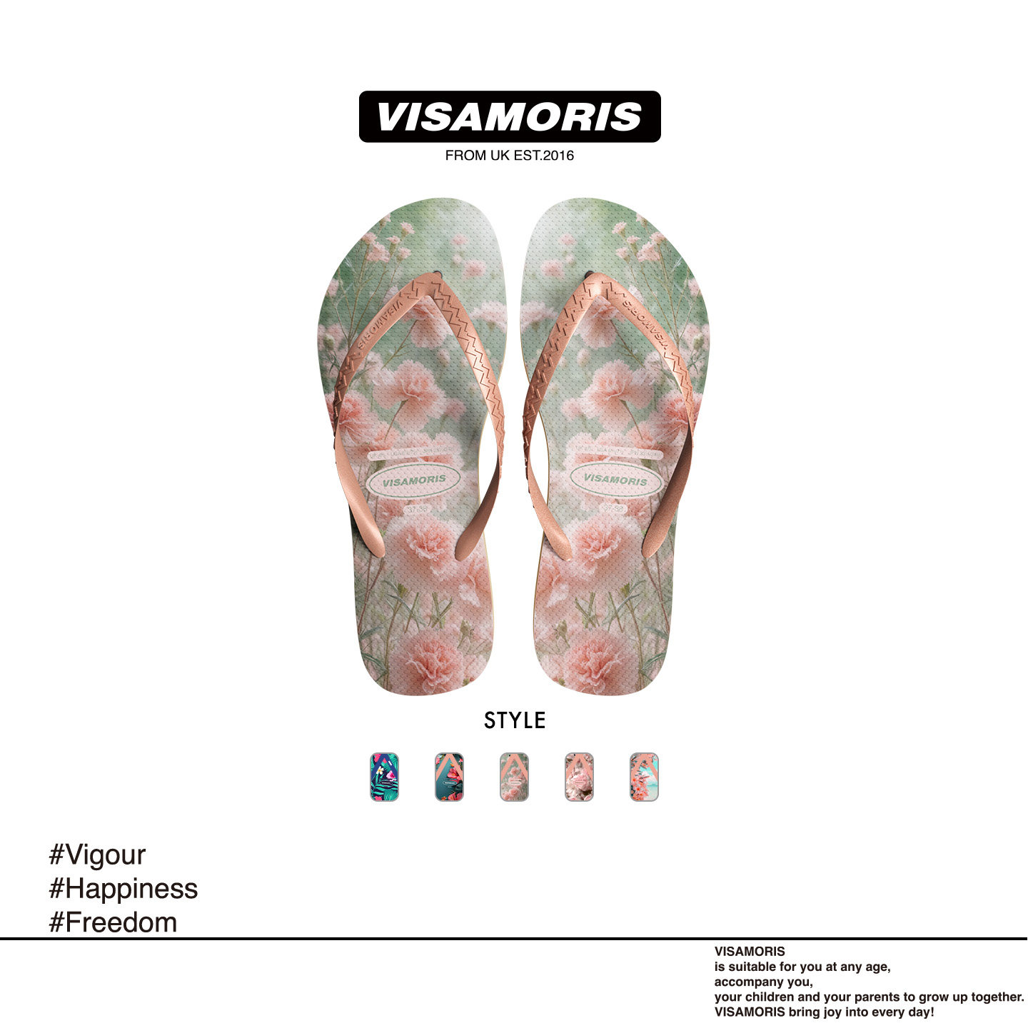 visamoris人字拖鞋女鞋夏季外穿夹脚防滑时尚凉拖鞋海边沙滩鞋 - 图1