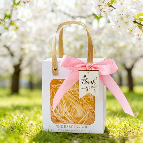 伴手礼手提礼品袋子高级感生日透明口红小号礼物包装喜糖盒空盒 - 图3