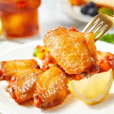 【活动专享】泰森秘汁鸡中翼奥尔良翅中空气炸锅小食嘟嘟翅250g*4