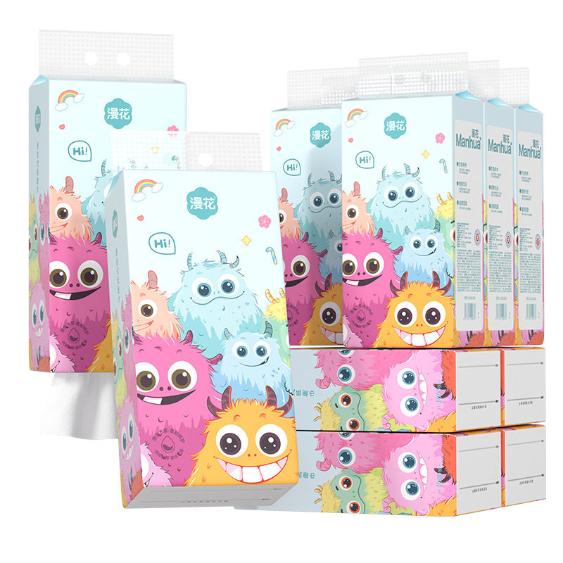 【漫花小怪兽】1000张/提大包悬挂式抽纸面巾纸家用宿舍卫生纸巾,淘宝优惠券,粉丝福利购,淘宝优惠卷