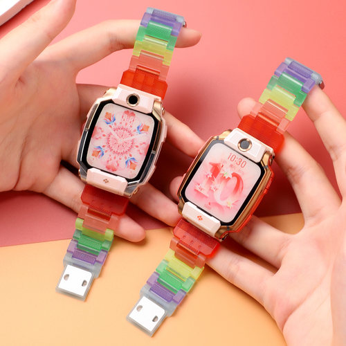 适用于小天才儿童手表表带z11/z10/z9少年版夜光彩虹腕带z8/z7A/z6Pro/z6巅峰版替换带Z5Pro/Y03男女学生配件-图2