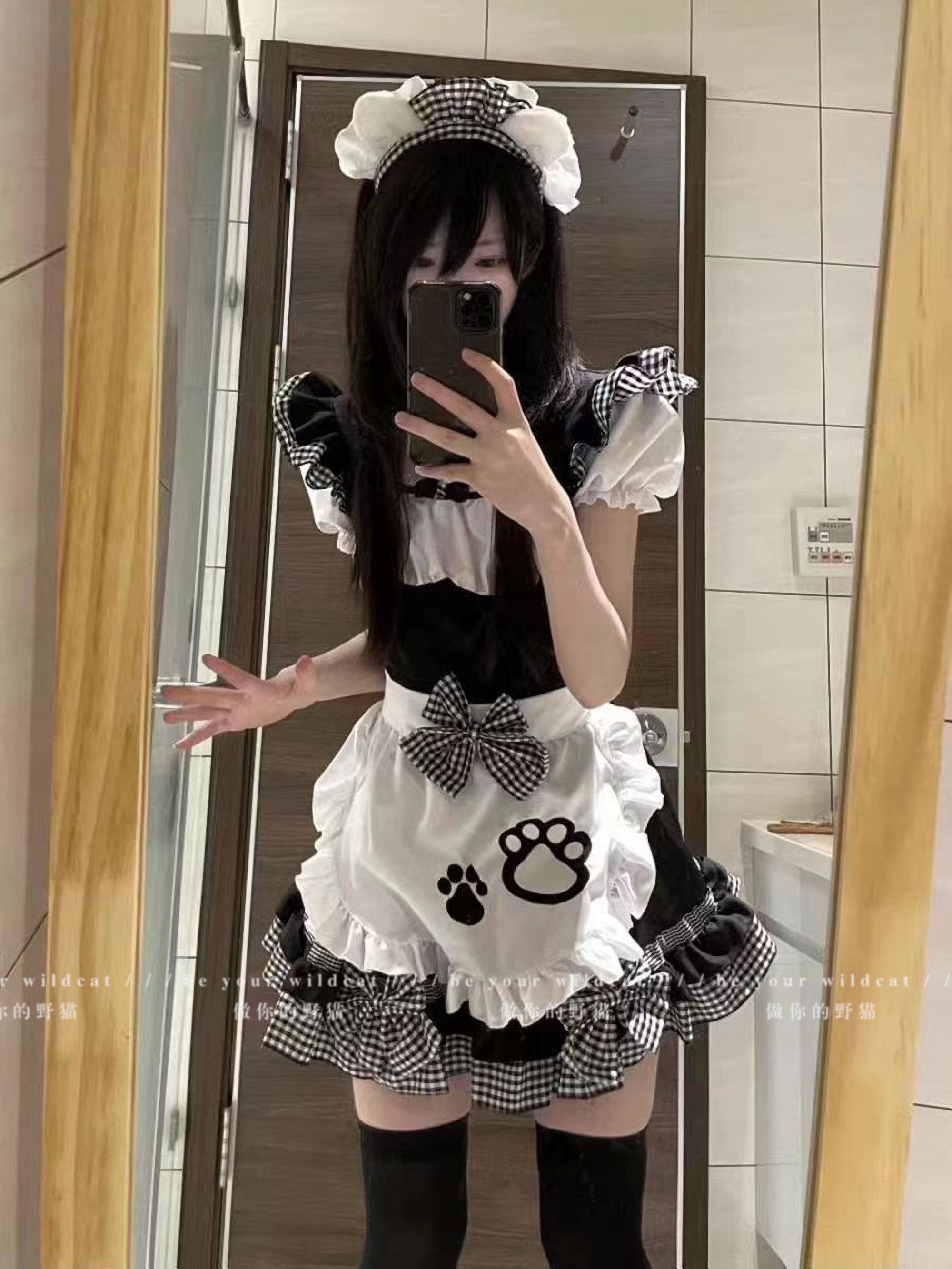 女仆装cos可爱女佣软妹猫咪二次元洛丽塔cosplay服装lolita连衣裙-图3