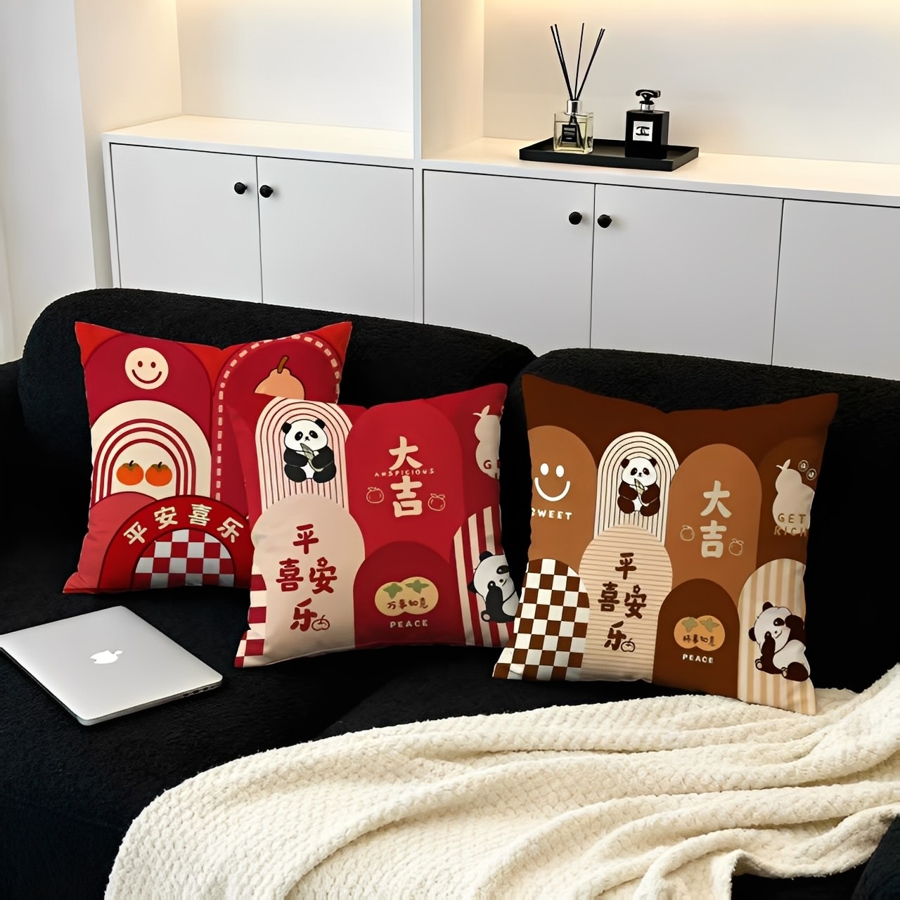 中式福字抱枕红色喜庆靠垫客厅沙发装饰枕套家居用品新年喜庆靠背,淘宝优惠券,粉丝福利购,淘宝优惠卷
