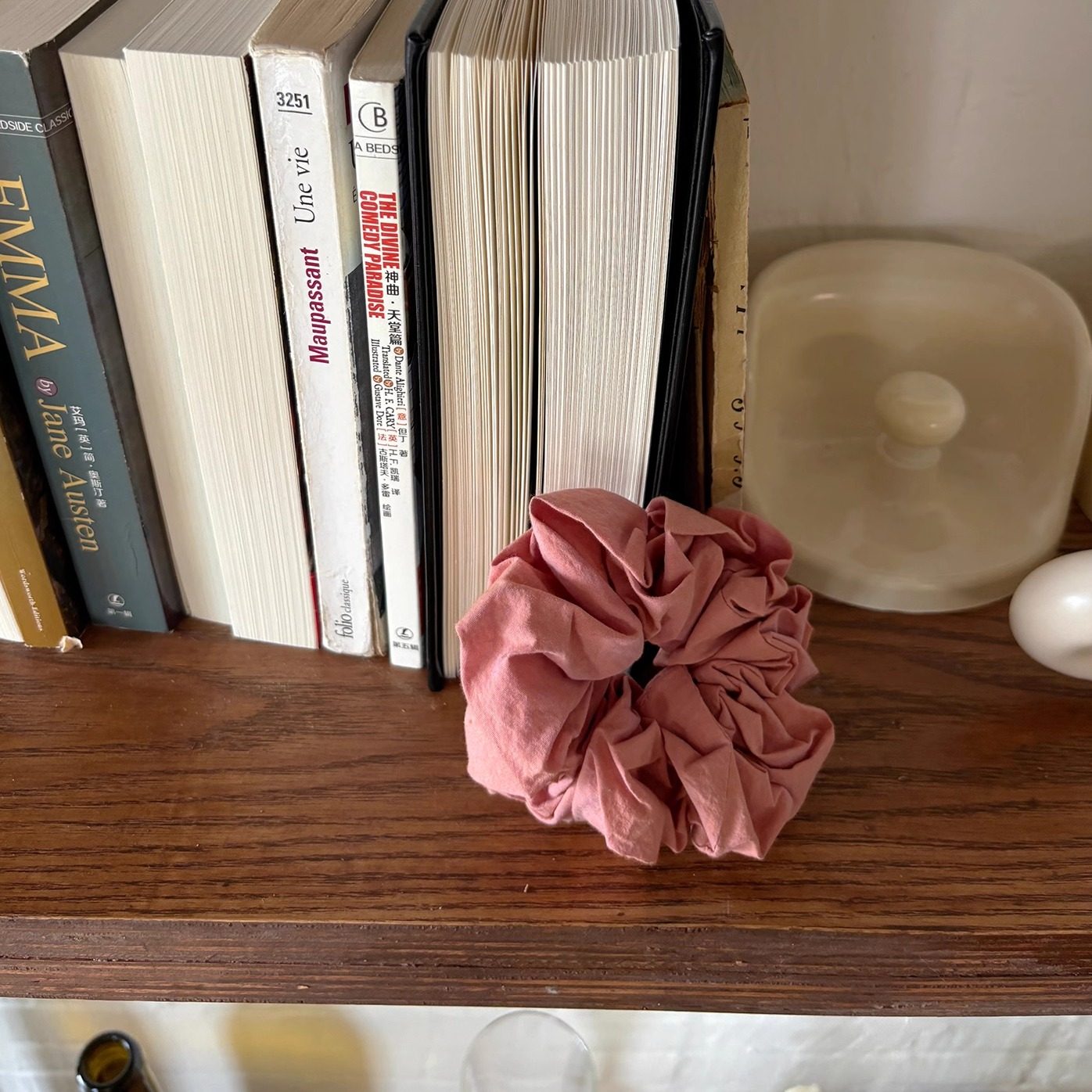 AULDCAT 2024FW 纯棉大肠发圈 柠檬黄条纹 偏光粉,淘宝优惠券,粉丝福利购,淘宝优惠卷