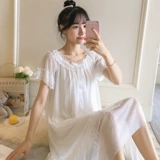 Летняя тонкая хлопковая японская брендовая милая пижама, сексуальный длинный наряд маленькой принцессы