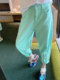 High waist candy color pants fat mm loose harem pants