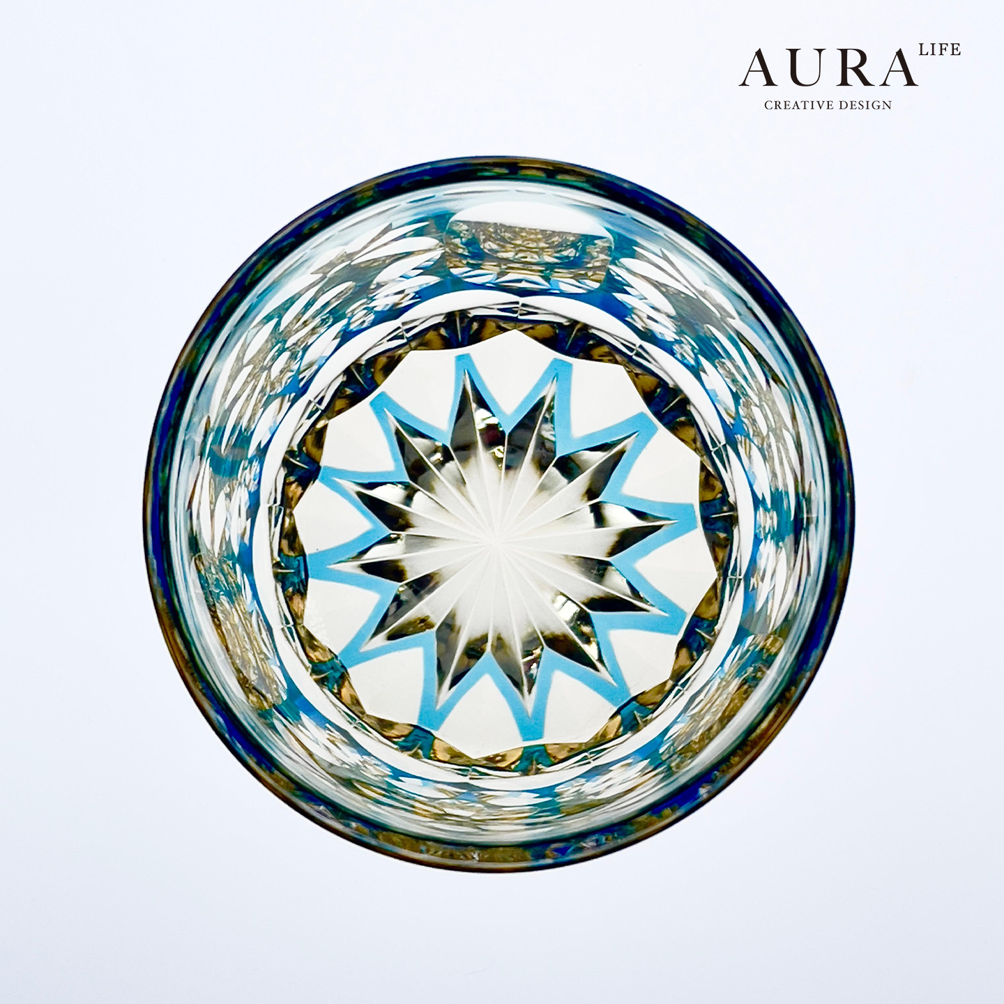 AURA'S江户切子限量高端轻奢手雕水晶玻璃杯威士忌酒杯洋酒杯送礼 - 图2