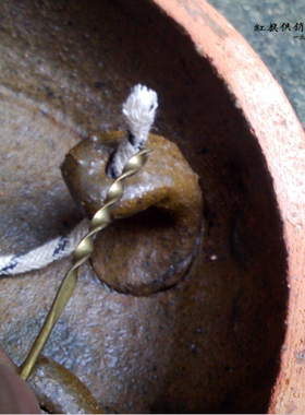 煤油灯撩火棍挑灯芯水火灯铜棒