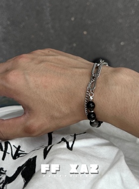 FF假朋友新中式银耀石钛钢手链