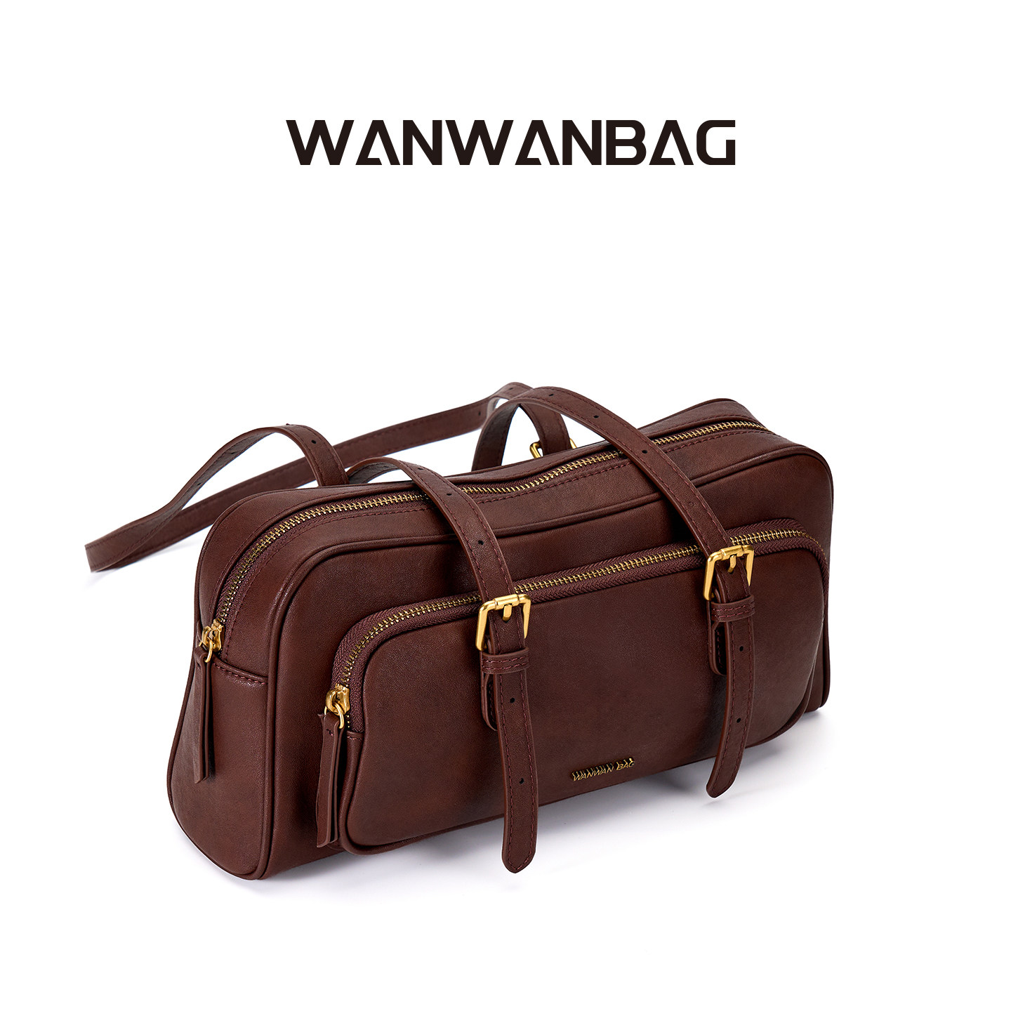 真皮简约法棍包牛皮手提小方包高级复古通勤单肩手提腋下包老钱风,淘宝优惠券,粉丝福利购,淘宝优惠卷